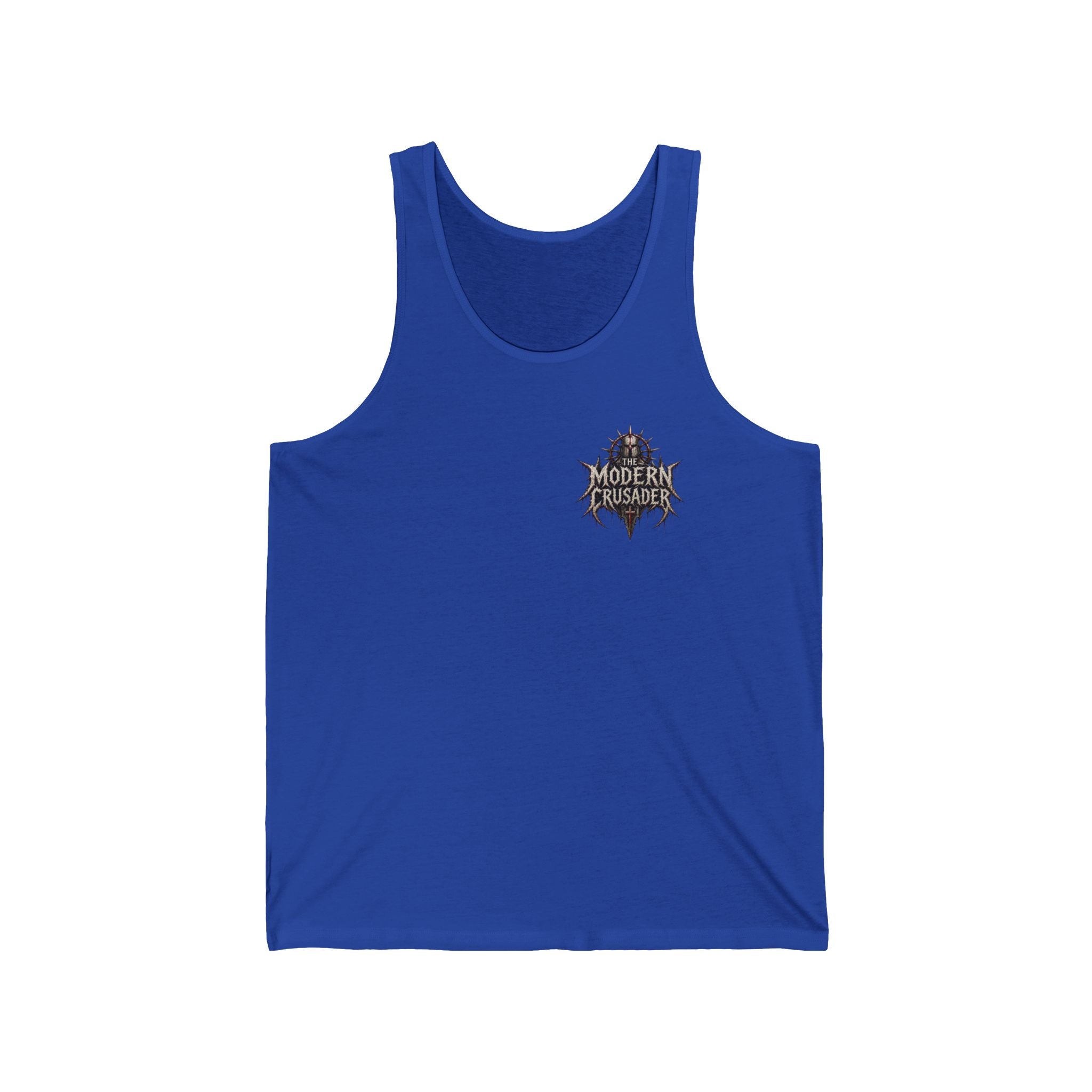 Christian Jesus Tank Top — "By His Wounds We Are Healed" Inspirational Graphic Tank