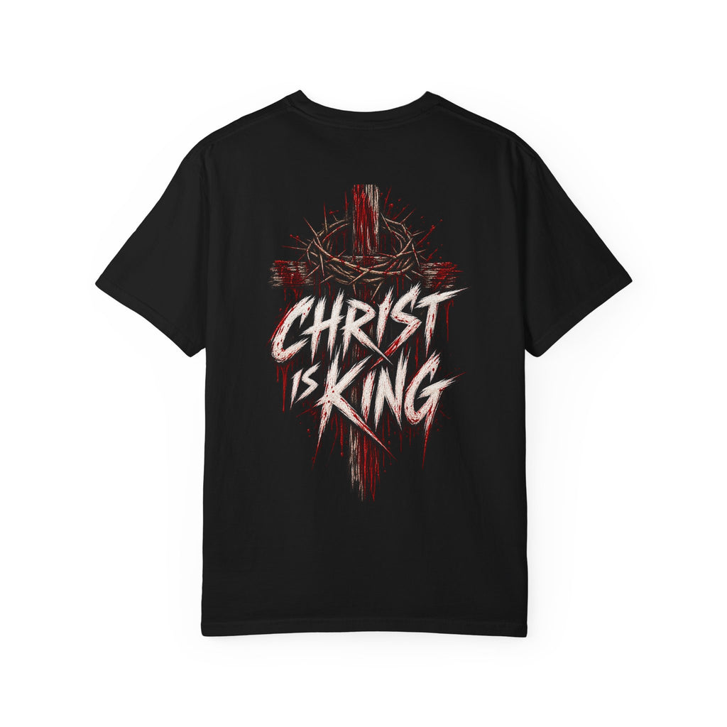 Christian Cross T-Shirt — "Christ Is King" Graphic Tee