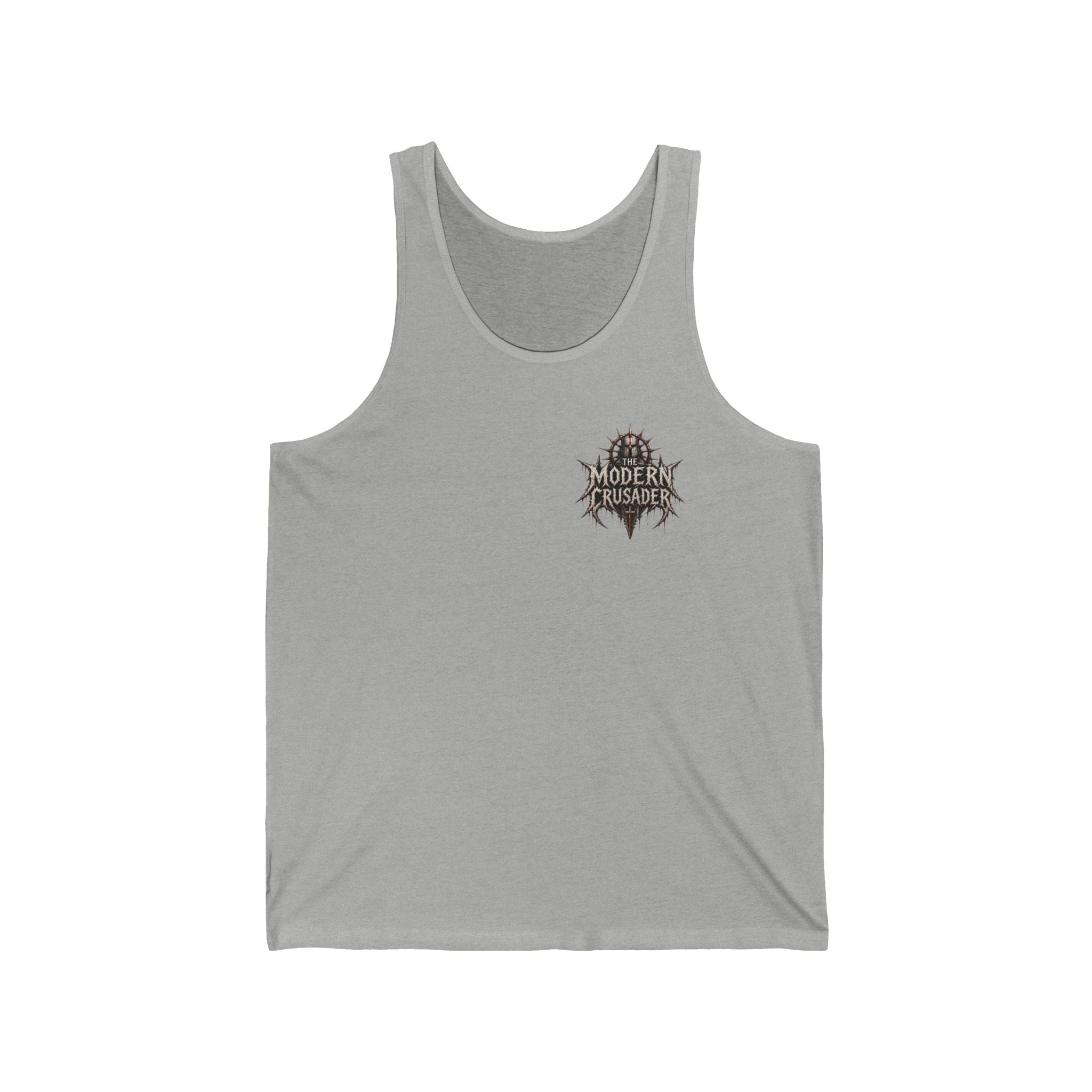 Christian Jesus Tank Top — "By His Wounds We Are Healed" Inspirational Graphic Tank