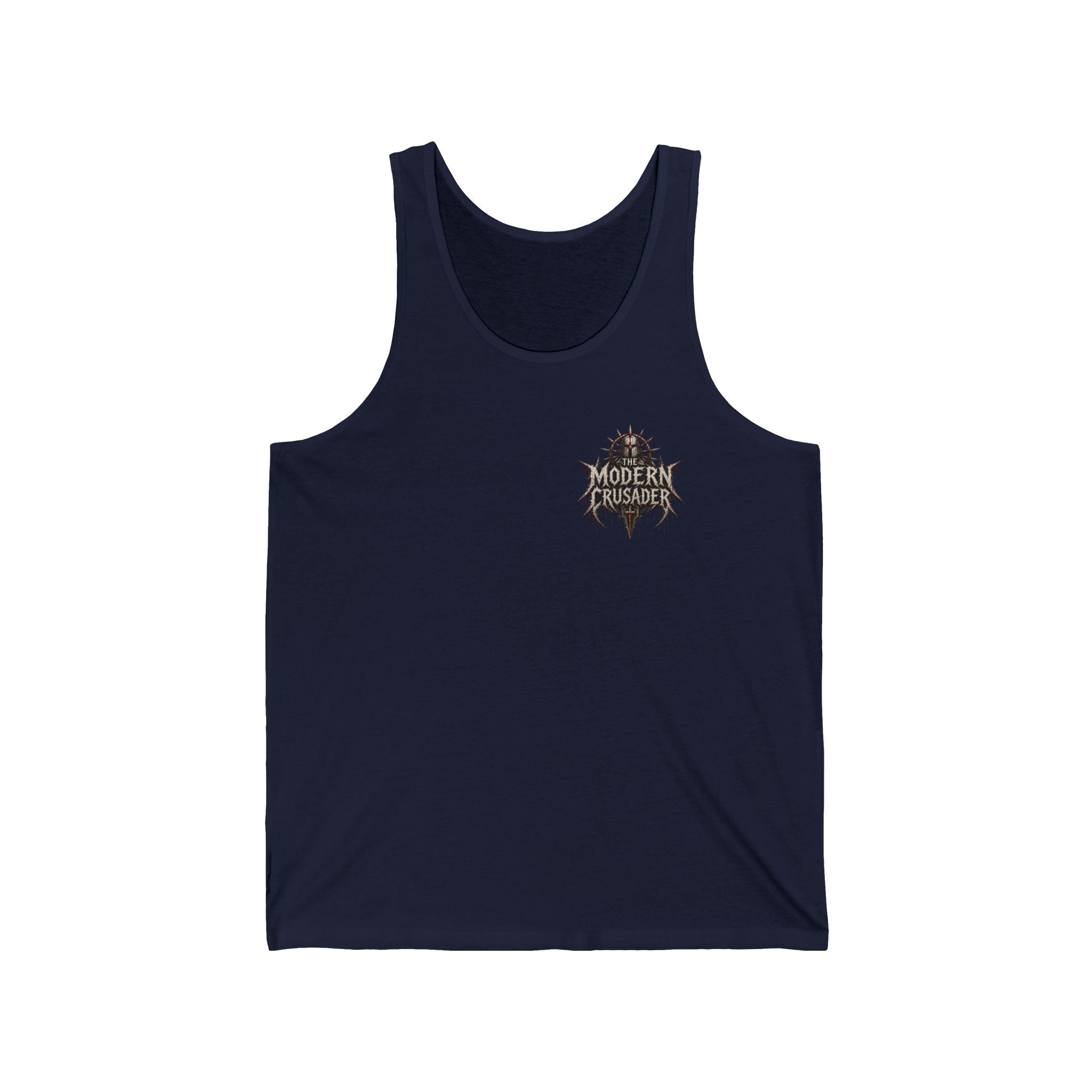 Christian Jesus Tank Top — "By His Wounds We Are Healed" Inspirational Graphic Tank