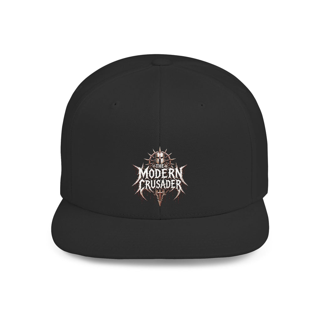 Camouflage Flat Bill Snapback Hat — Modern Crusader Logo