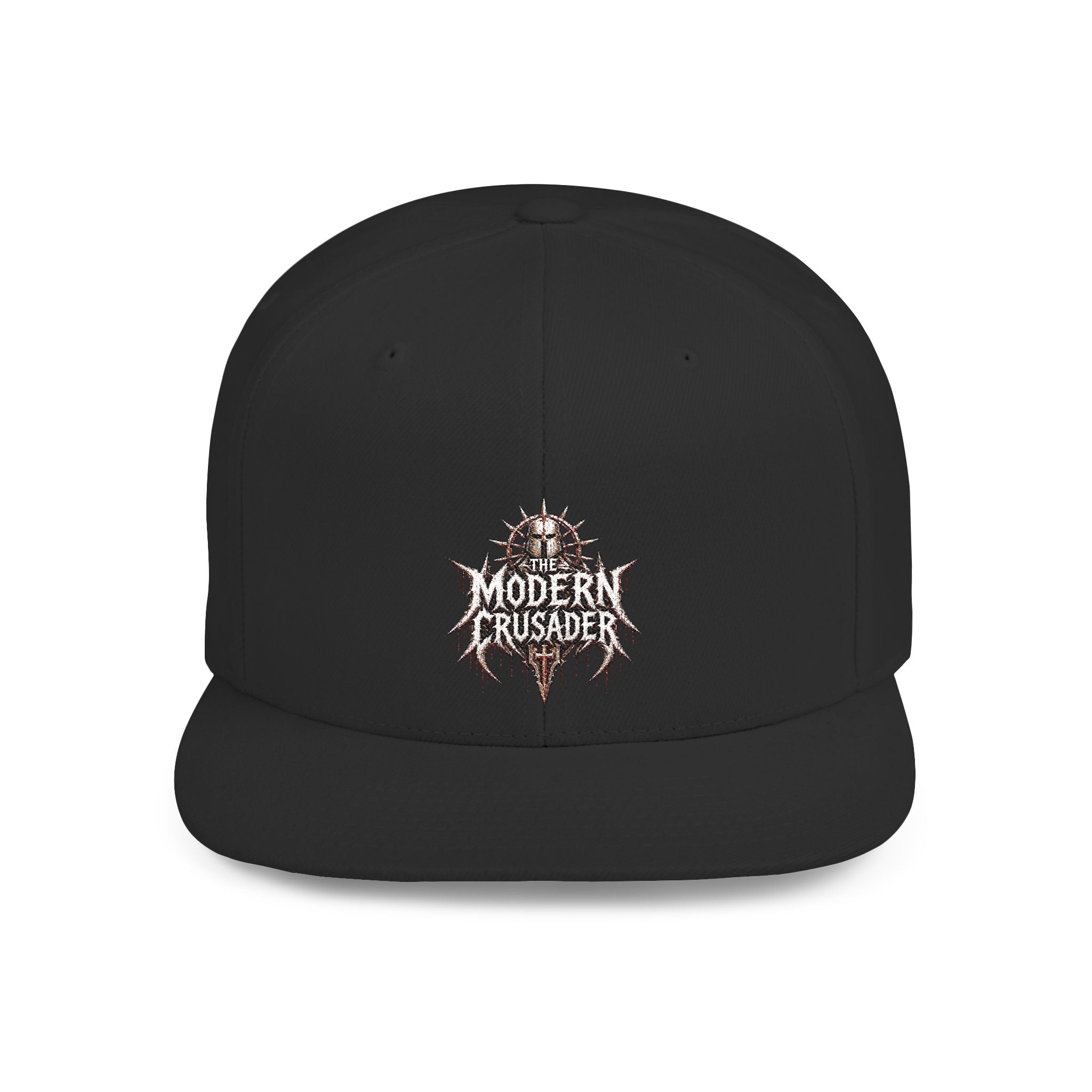 Camouflage Flat Bill Snapback Hat — Modern Crusader Logo