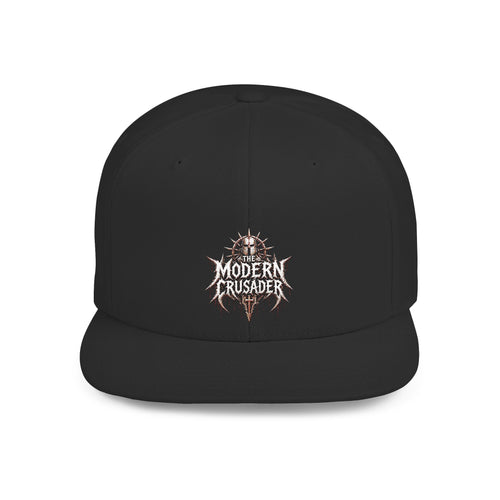 Camouflage Flat Bill Snapback Hat — Modern Crusader Logo