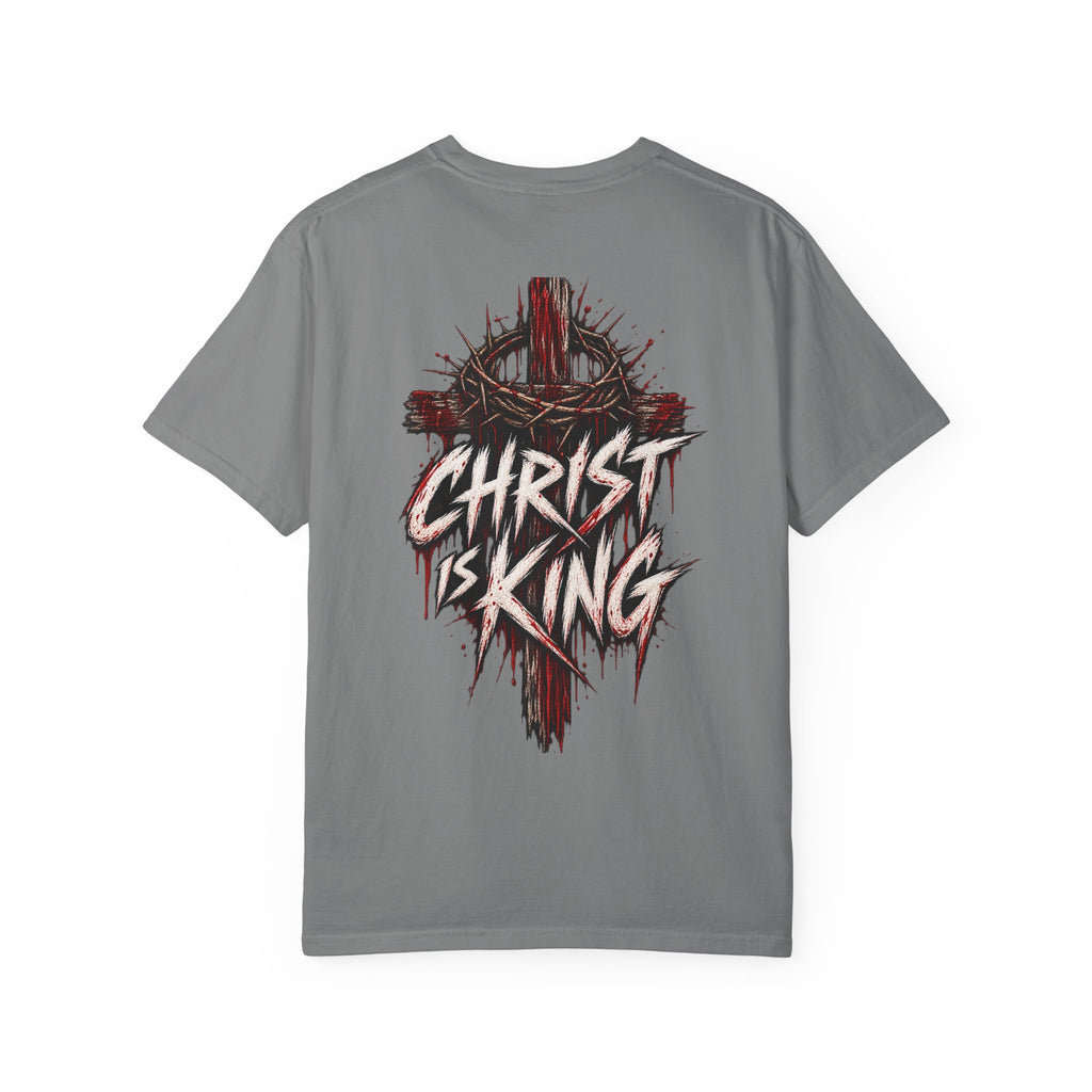 Christian Cross T-Shirt — "Christ Is King" Graphic Tee
