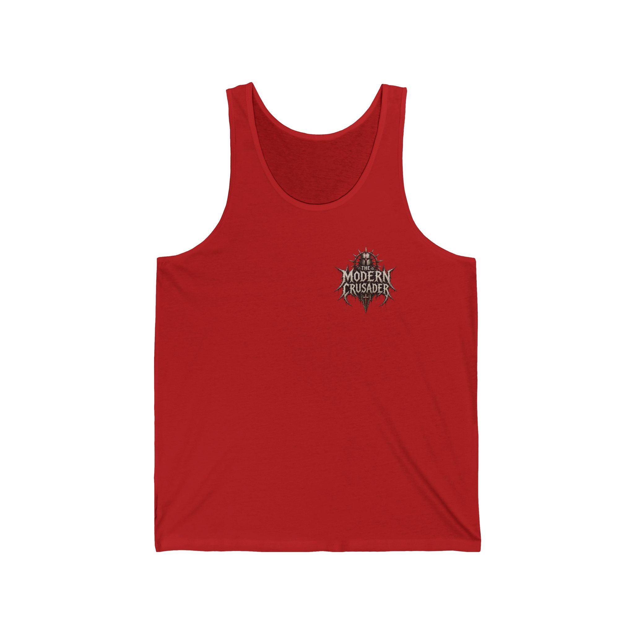 Christian Jesus Tank Top — "By His Wounds We Are Healed" Inspirational Graphic Tank