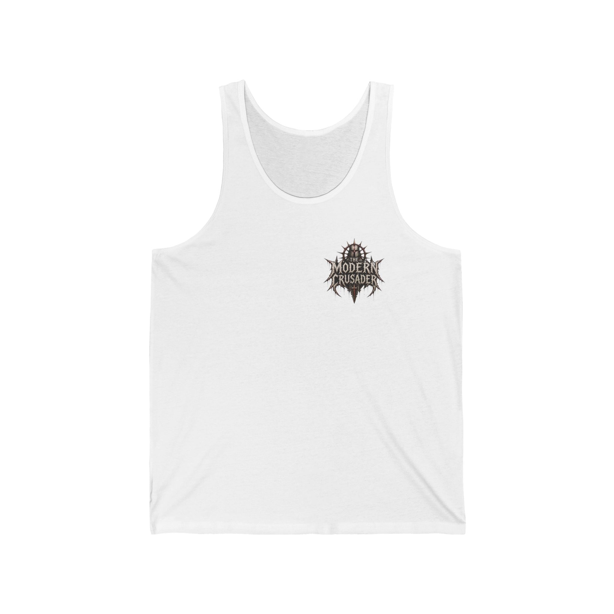 Christian Jesus Tank Top — "By His Wounds We Are Healed" Inspirational Graphic Tank