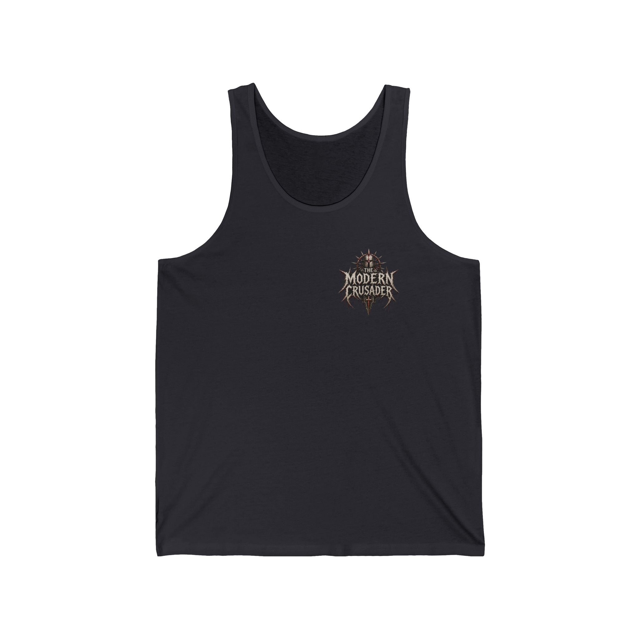 Christian Jesus Tank Top — "By His Wounds We Are Healed" Inspirational Graphic Tank