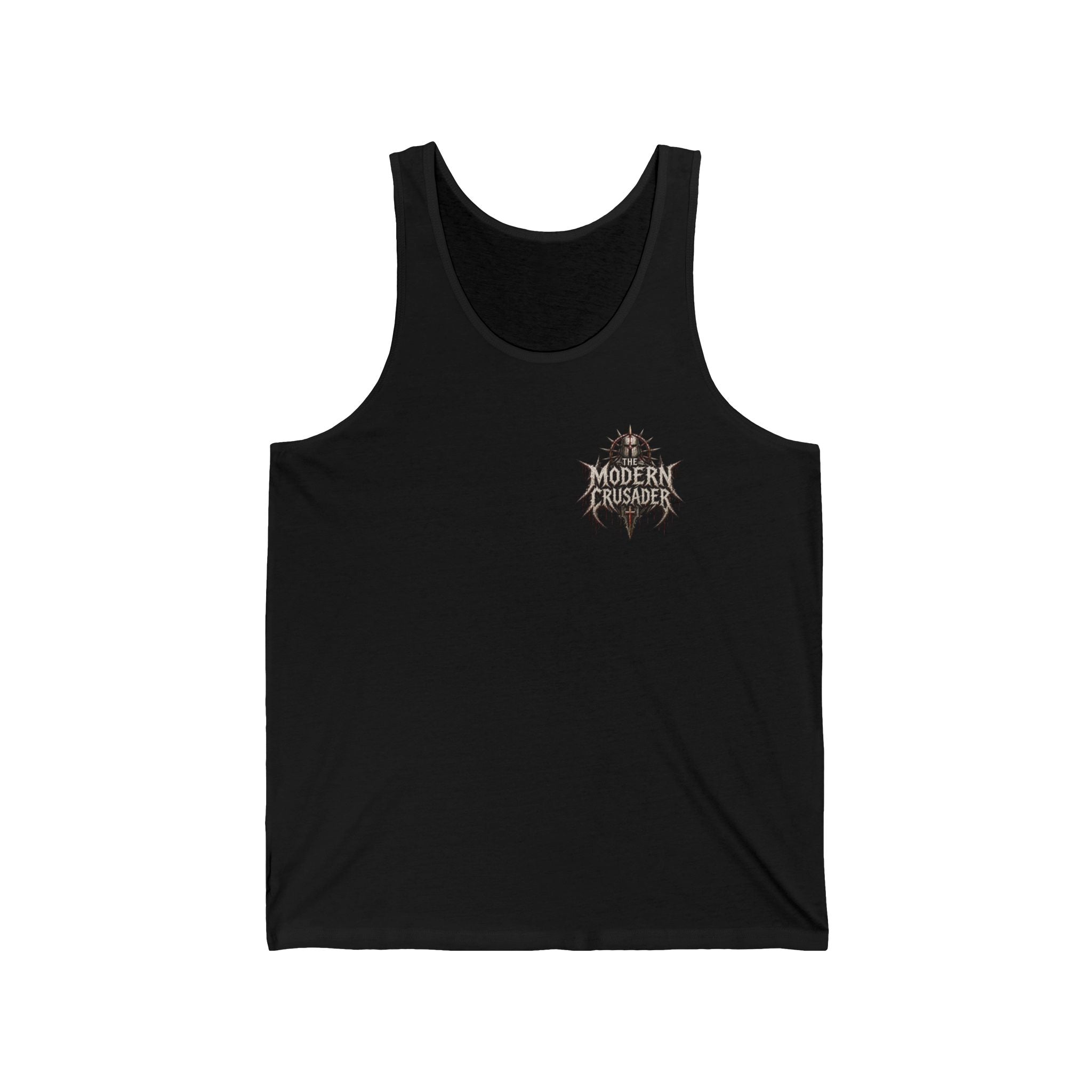 Christian Jesus Tank Top — "By His Wounds We Are Healed" Inspirational Graphic Tank