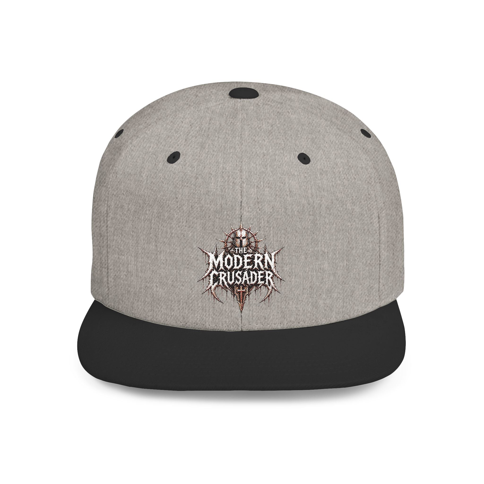 Camouflage Flat Bill Snapback Hat — Modern Crusader Logo